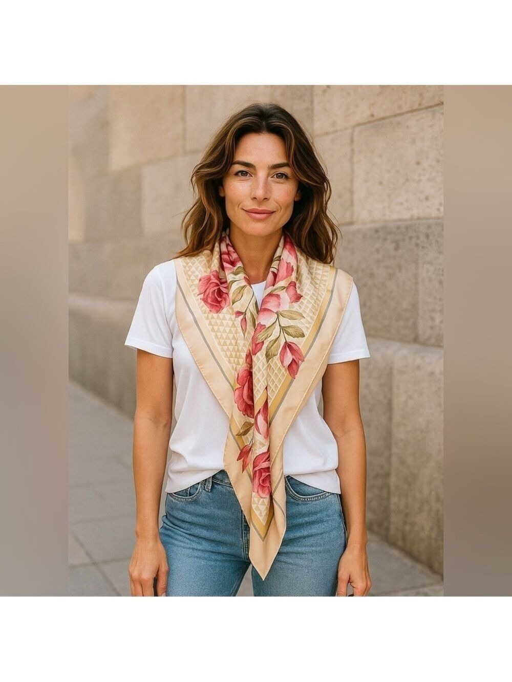 NWOT Vince Camuto 100% Polyester Floral Scarf
